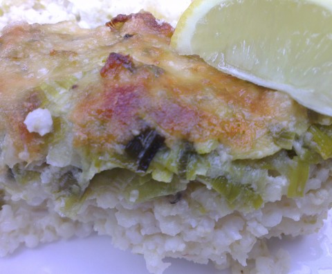 Fondue de poireaux au millet